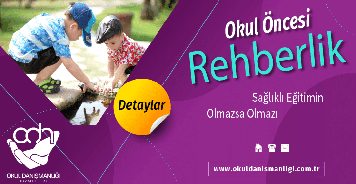 Okul öncesi rehberlik çalışmaları