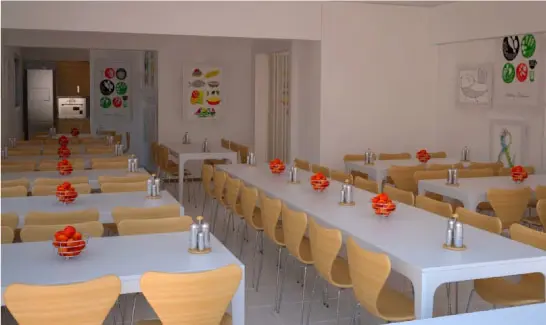 Anaokulu yemekhane ve mutfak malzemeleri