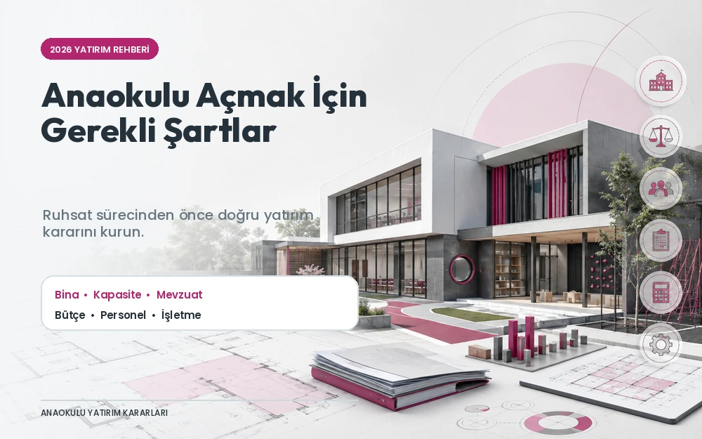 Anaokulu açmak için gerekli şartlar 2026 yatırım rehberi