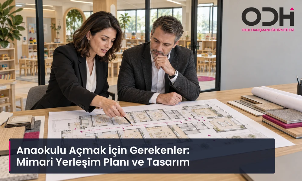 Kendi kendini pazarlayan anaokulu yerleşim planı ve Maarif Modeline uygun sınıf kurgusu.