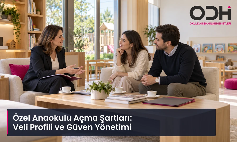 ODH fizibilite çalışmalarında 100 farklı veli profili analizi ve Vizyon = Veli eşleşmesi.