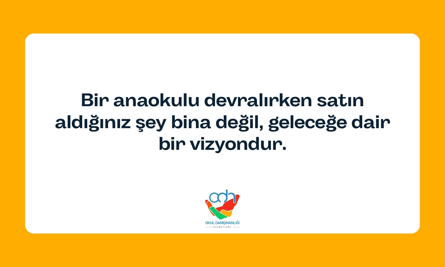 devren anaokulu açmak geleceğin vizyonudur