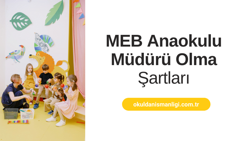 Özel Anaokulu Müdürü Olma Şartları Nelerdir?