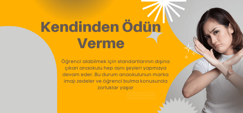 Anaokulu öğrenci bulma sorunları ödün verme