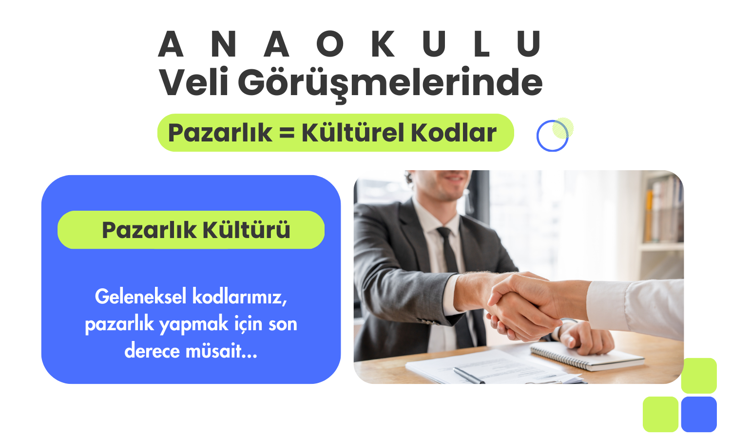 Veli - Anaokulu Görüşmeleri Fiyat Pazarlığı