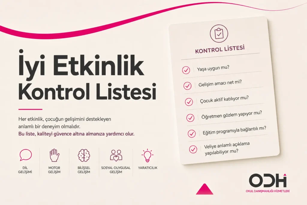 Kötü okul öncesi etkinlik fotoğraf odaklı değil gelişim amacıyla değerlendirilmelidir