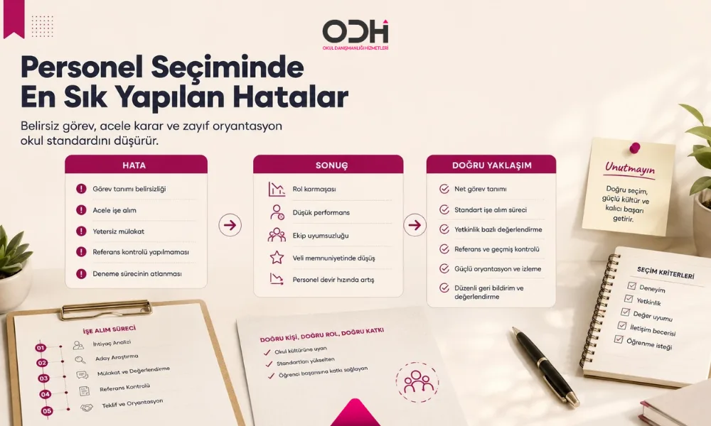 Anaokulu personel seçiminde sık yapılan hatalar ve doğru yaklaşımlar