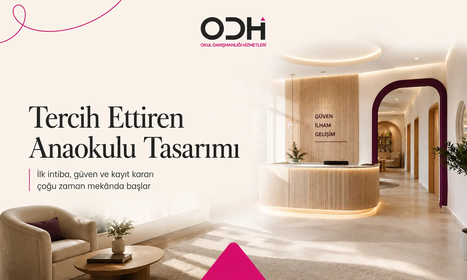 Anaokulu açmak için yapılması gerekenler içinde tercih ettiren anaokulu tasarımı görseli