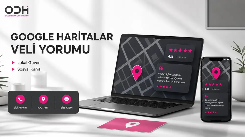 Anaokulu pazarlamasında Google Haritalar ve veli yorumlarıyla lokal güven oluşturma
